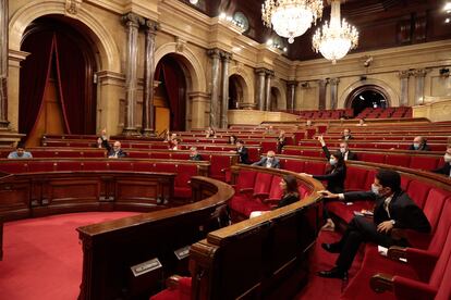 Pleno del Parlament celebrado este miércoles.