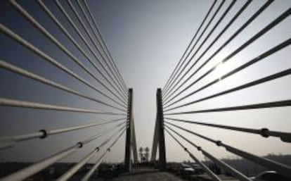 El nuevo puente sobre el Danubio, obra de la constructora española FCC. EFE/Archivo