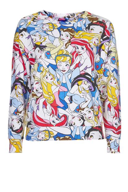 Sudadera Princesas Disney de Eleven Paris. Disponible en Topshop (78 euros).