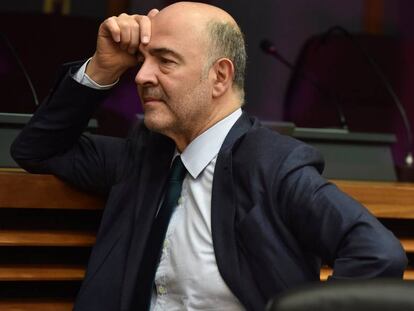 El comisario de Asuntos Econ&oacute;micos, Pierre Moscovici, en Bruselas este mi&eacute;rcoles.