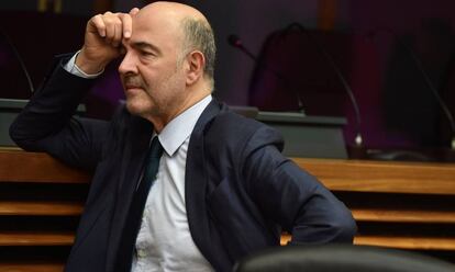 El comisario de Asuntos Econ&oacute;micos, Pierre Moscovici, en Bruselas este mi&eacute;rcoles.