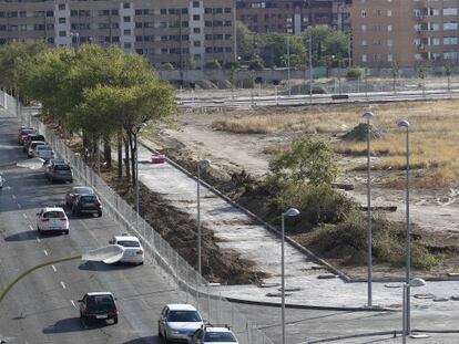 La tala de &aacute;rboles en Villaverde.