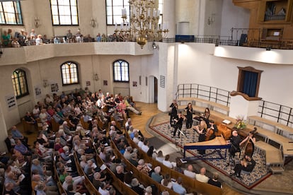 Aspecto que presentaba la Evangelisch Reformierte Kirche el sábado por la mañana durante el concierto del Capricornus Concert Basel.