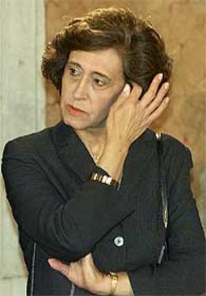 Manuela Ferreira Leite, ministra portuguesa de Finanzas.