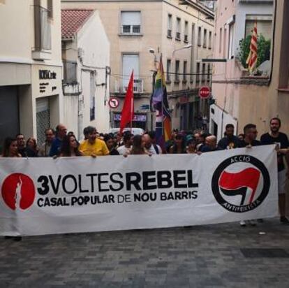 La manifestación de este martes.