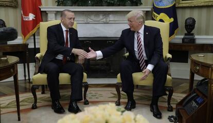 Tayyip Erdogan y Donald Trump, en la Casa Blanca.