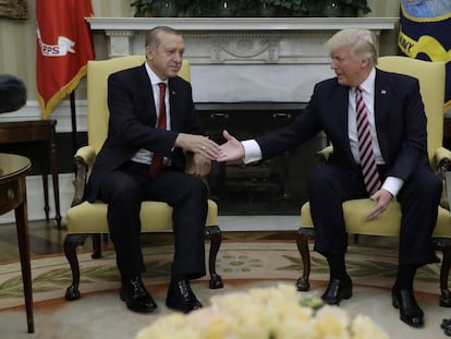 Tayyip Erdogan y Donald Trump, en la Casa Blanca.