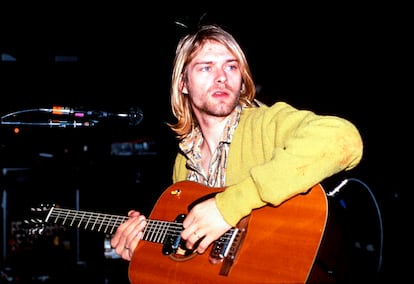 Kurt Cobain en Nueva York, en 1990.