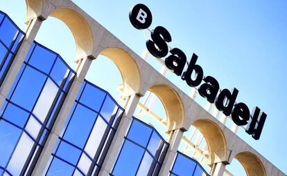 Sede del Sabadell, banco que trasladar&aacute; su sede social de Barcelona a Alicante.