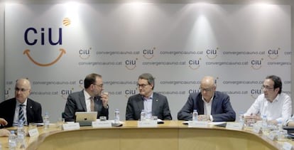 Reunió de la comissió executiva nacional de CiU en una imatge d'arxiu.