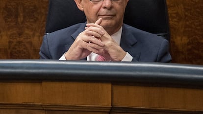 DVD 898. Madrid, 22-05-18.-El ministro de Hacienda, Cristobal Montoro en el Congreso. Foto: Julian Rojas
