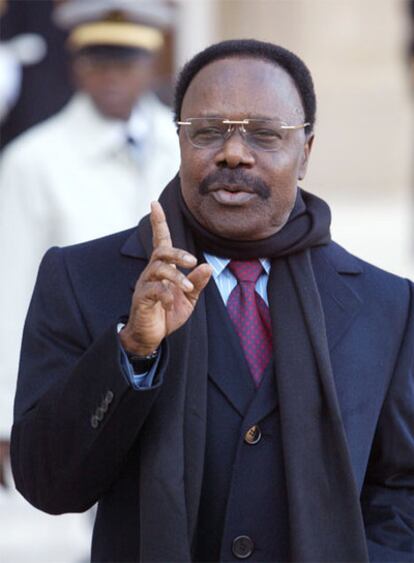 Omar Bongo, en París, en 2003.