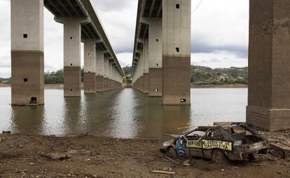El embalse de Cantareira, en el Estado de São Paulo, este miércoles pasado.