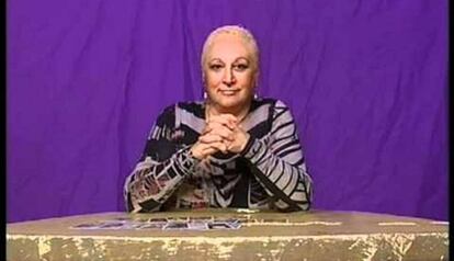 Pepita Vilallonga, en una imagen de televisión.