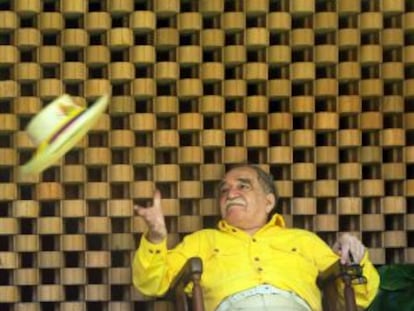 Gabriel García Márquez, en su casa de Cartagena de Indias.
