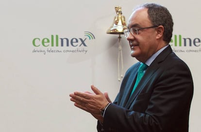 Tob&iacute;as Mart&iacute;nez, consejero delegado de Cellex en la salida a Bolsa de la compa&ntilde;&iacute;a en mayo de 2015. 