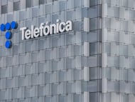 Fachada de la sede de Telefónica en Las Tablas (Madrid).
