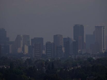 Vista de la contaminación en Ciudad de México, el 26 de mayo de 2024.