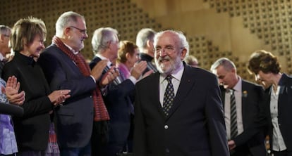 Michel Mayor, en un acto de la Universidad de Ginebra.