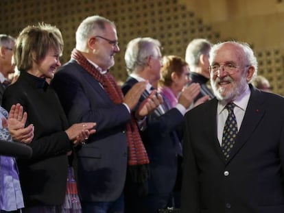 Michel Mayor, en un acto de la Universidad de Ginebra.