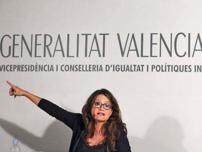 Oltra, vicepresidenta de la Generalitat valenciana y consejera de Igualdad y Políticas Inclusivas.