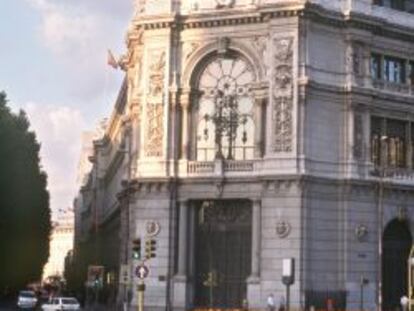 Fachada del Banco de Espa&ntilde;a. 