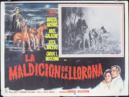 Cartel publicitario de la película 'La maldición de la llorona' (1963), dirigida por el mexicano Rafael Baledón.