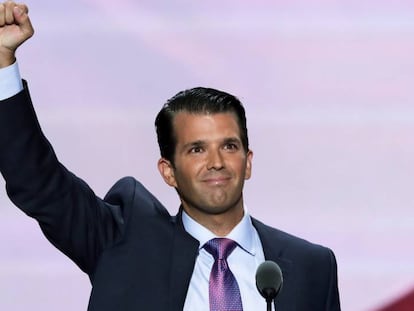 Donald Trump, Jr., en la convención de Cleveland, el 19 julio pasado.