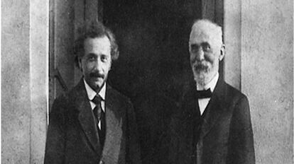 Einstein y Lorentz en 1921.