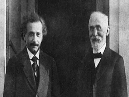 Einstein y Lorentz en 1921.