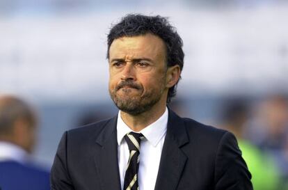 Luis Enrique, entrenador del Barcelona.