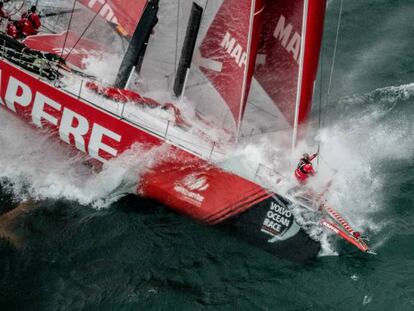 El MAPFRE durante la Round the Britain Race el 2 de agosto.