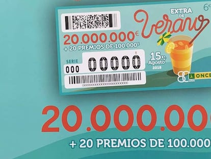 El sorteo Extra de verano de la ONCE del 15 de agosto 2018