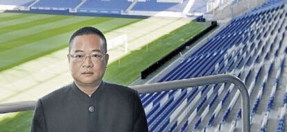 Chen Yansheng a l'estadi de Cornellà.