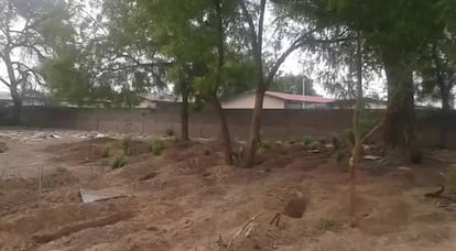 Cementerio de Gwange (Maiduguri), donde según Amnistía está enterrados los muertos de la prisión.