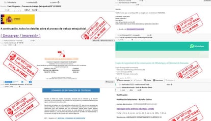 Ejemplos de correos fraudulentos