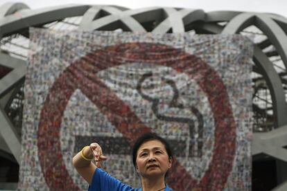 Actuación durante el Día Mundial Sin Tabaco en Pekín (China). 