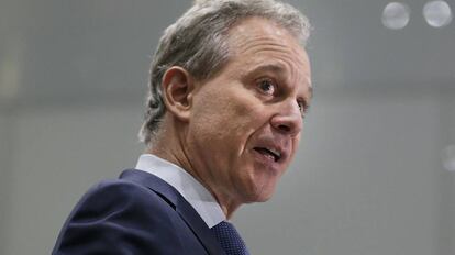 O promotor geral de Nova York, Eric Schneiderman, em setembro