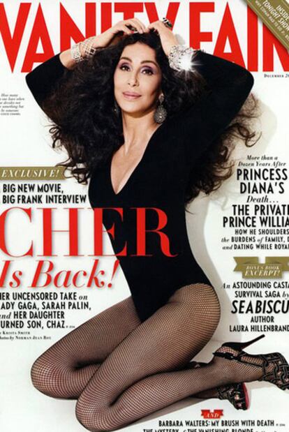 Cher, en el último número de <i>Vanity Fair.</i>