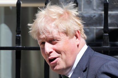 El primer ministro británico, Boris Johnson, en Downing Street el miércoles.