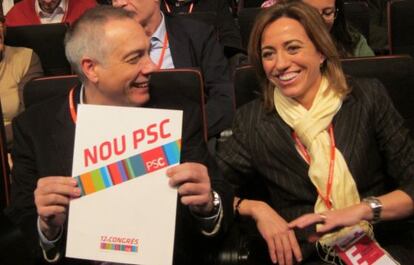 Pere Navarro y Carme Chacón (PSC).