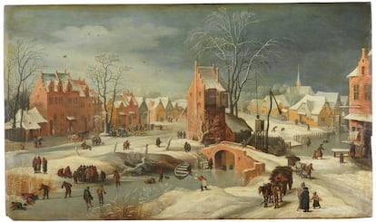 'Paisaje nevado', de Jan Brueghel el Joven, una de las 25 obras publicadas en la lista.