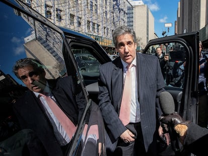 Michael Cohen, former attorney for former U.S. President Donald Trump, arrives at the New York Courthouse in New York City, on March 15, 2023.