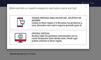 La nueva plataforma de acceso digital para los socios del Atlético de Madrid. Uno de los últimos proyectos del equipo de René Abril.