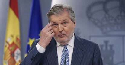 El ministro y portavoz del Gobierno, Iñigo Méndez de Vigo.
