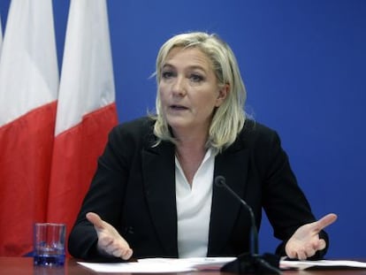 La presidenta del Frente Nacional, Marine Le Pen, el pasado enero.