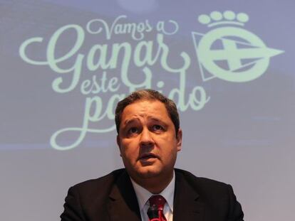 El presidente del Deportivo, Constantino Fernández Pico.