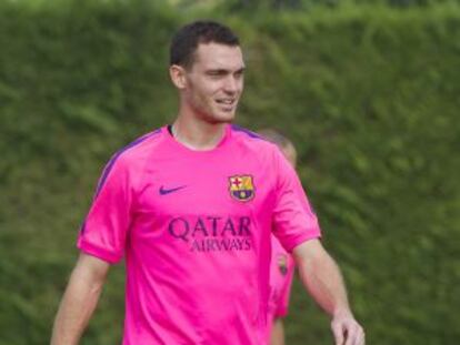 Vermaelen, en una sesión de hace dos semanas.