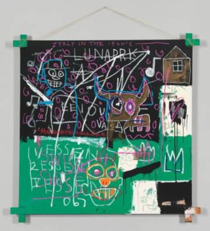 'LNAPRK', obra de Basquiat expuesta en el museo Whitney de Nueva York.