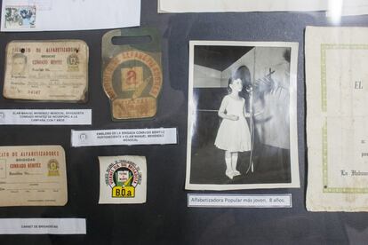 Una niña de 9 años fue la alfabetizadora más joven durante la campaña de 1961. Pertenece, junto a otros recuerdos a la colección instalada en el Museo de la Alfabetización. 